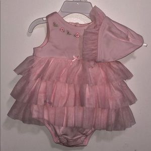 Garden mesh popover dress